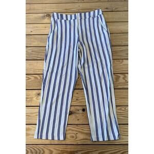 BCBGeneration Stripe Dress Pants Size 4 Women’s White Blue